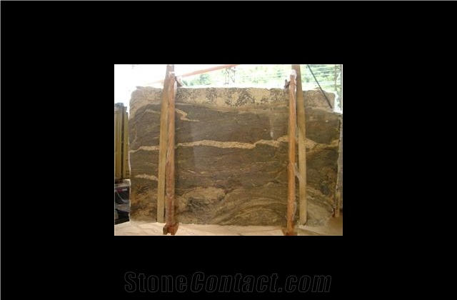 Juparana Mantena Granite Slabs, Brazil Brown Granite