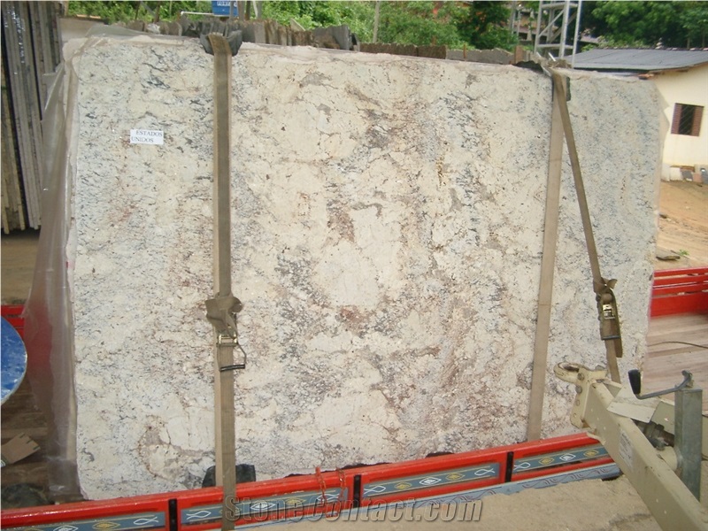 Roman White Granite Slabs, Bianco Romano Granite from Trinidad and ...