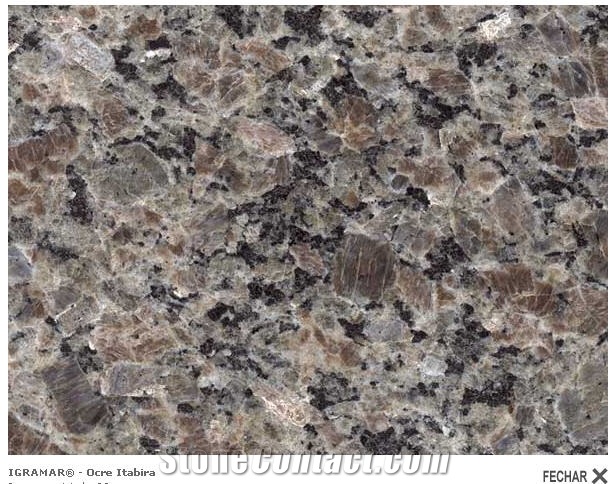 Ocre Itabira Granite Granite Slabs, Brazil Brown Granite