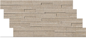 Chambord Beige Limestone Stacked Wall Panel