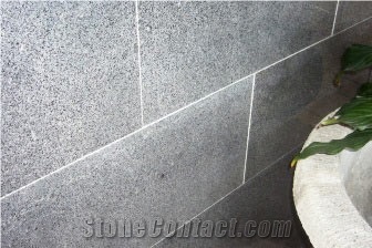 Polished Storm Granite Tiles , Kimberley Storm Black Granite Tiles