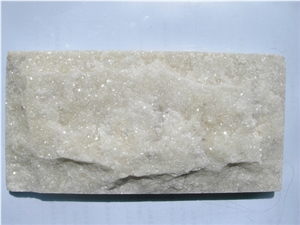 White Quartzite Mushroom Stone