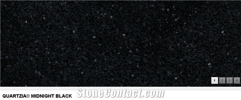 Midnight Black Quartzita Collection Quartz Stone Kitchen Countertop
