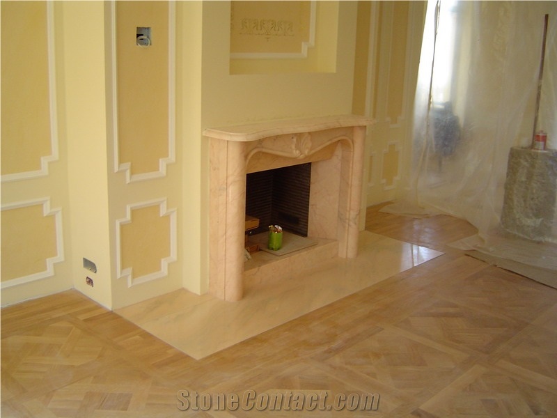 Ruschita Marble Fireplace Ruschita Pink Marble Fireplace From