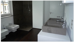 Pietra Di Farsena Quartzite Bathroom Design, Pietra Di Farsena Brown Quartzite Bathroom Design
