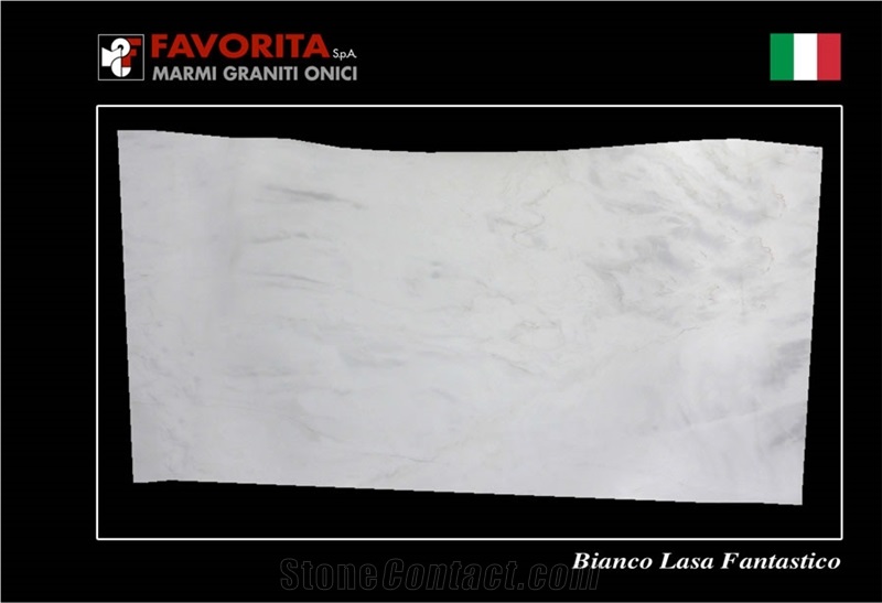 Bianco Lasa Fantastico Marble Slabs, Italy White Marble