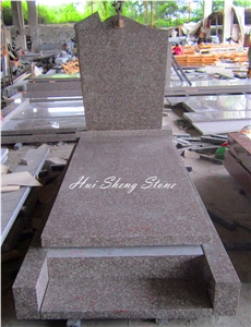 G664 Granit Monument Tombstone, Red Granite