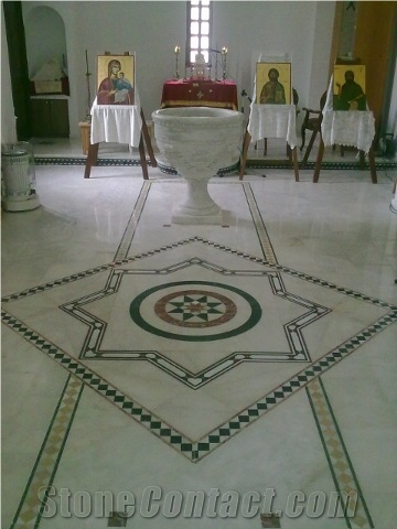 Greek Orthodox Church Chapel Design, Marble Floor Pattern Slabs & Tiles