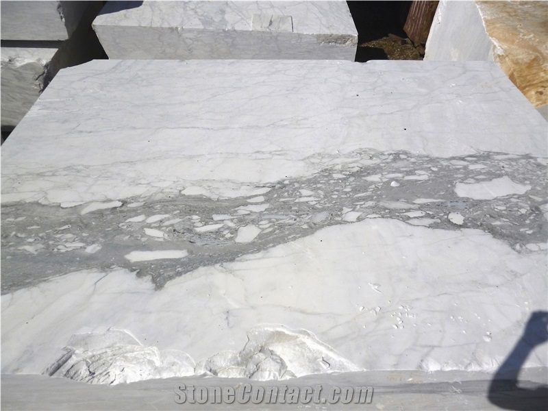 Calacatta Carrara Marble Blocks, Italy White Marble