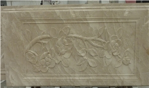 3D Oman Beige Natural Marble Feature Wall Tile