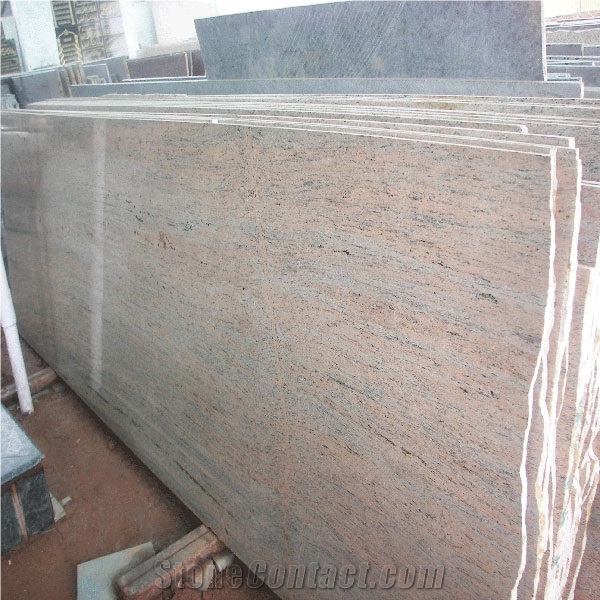 Raw Silk Granite Slab, India Pink Granite