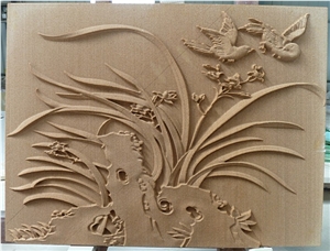 Natural Sandstone 3d Building Walling Panel, Beige Sandstone Walling