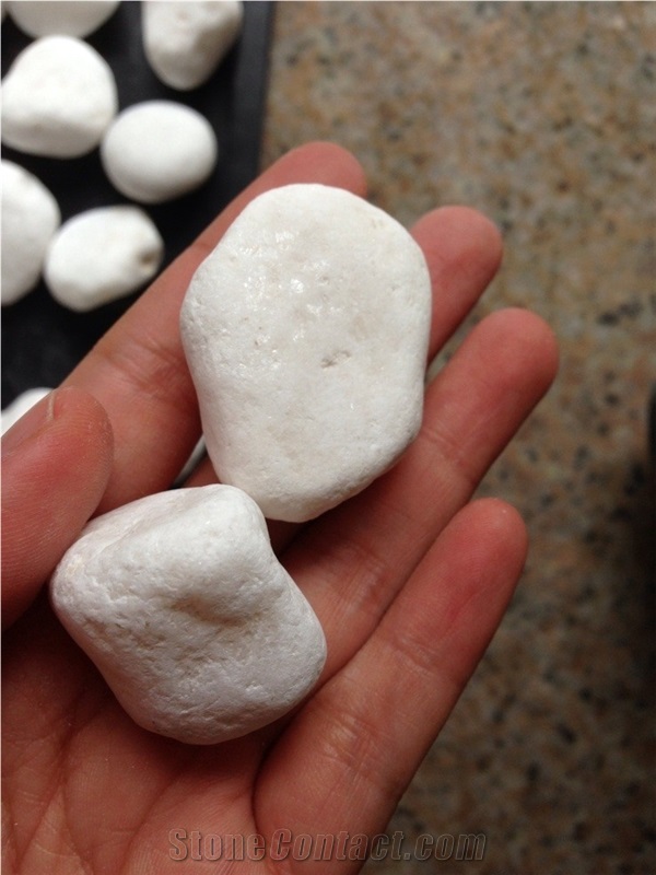 Mat Snow White Garden Pebbles for Sale Cobble Stone