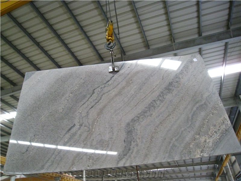 Polished earth ring granite slab