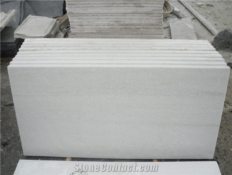 White Quartzite Pool Coping Pavers