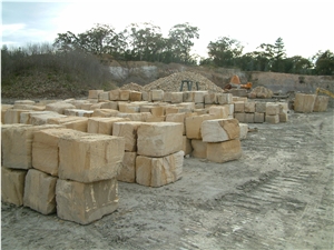 Aussie Gold Sandstone Blocks, Australia Beige Sandstone