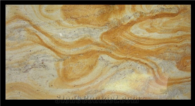 River Gold Granite Tiles, Slabs