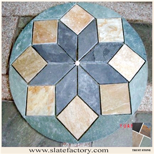 Green Slate Mosaic Medallion