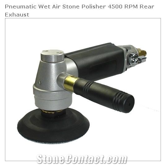 Pneumatic Wet Air Stone Polisher 4500 RPM Rear Exhaust
