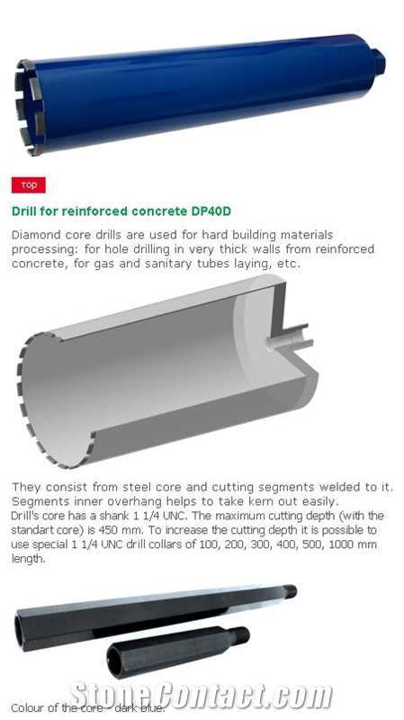 Drilling Tools for Reinforced Concrete DP40D