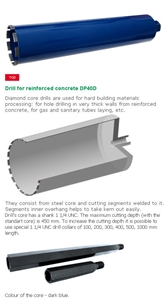 Drilling Tools for Reinforced Concrete DP40D