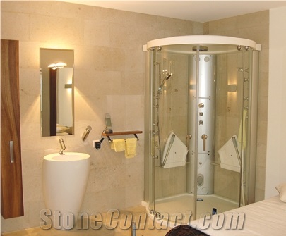 Dietfurt Limestone Bathroom Applications, Dietfurt Beige Limestone Bath Design