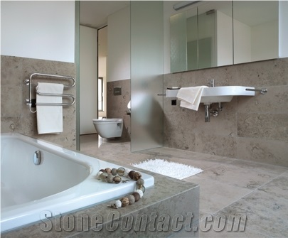 Jura Grey Limestone Bathroom Design