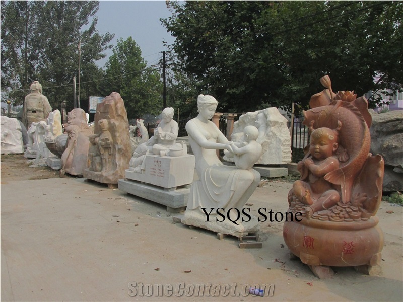 Children Garden Stone Sculptures