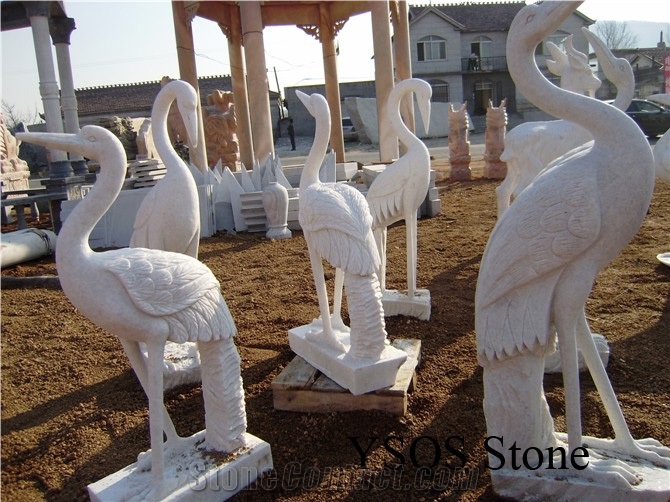 Beige Marble Animal Sculptures