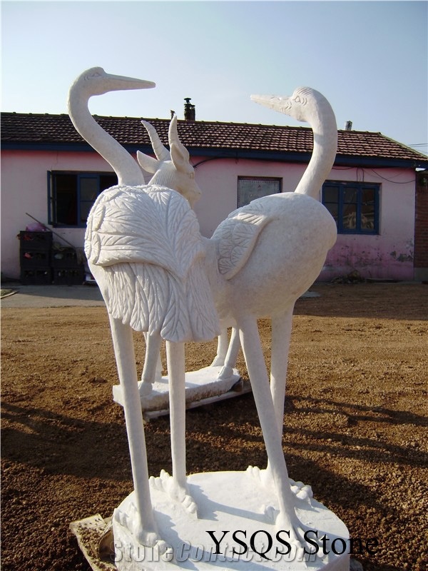 Beige Marble Animal Sculptures