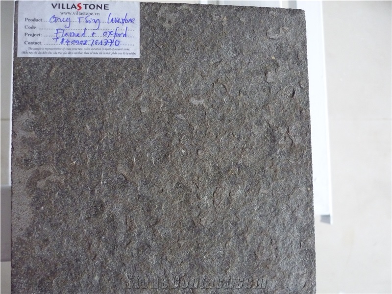 Vietnam Grey Basalt Flamed Tiles