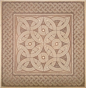 Etched Stone Decor Collection, Medallion