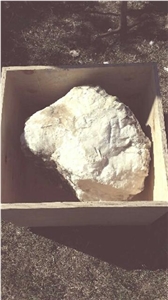 Raw Alabaster Ovuli Blocks, White Alabaster Block