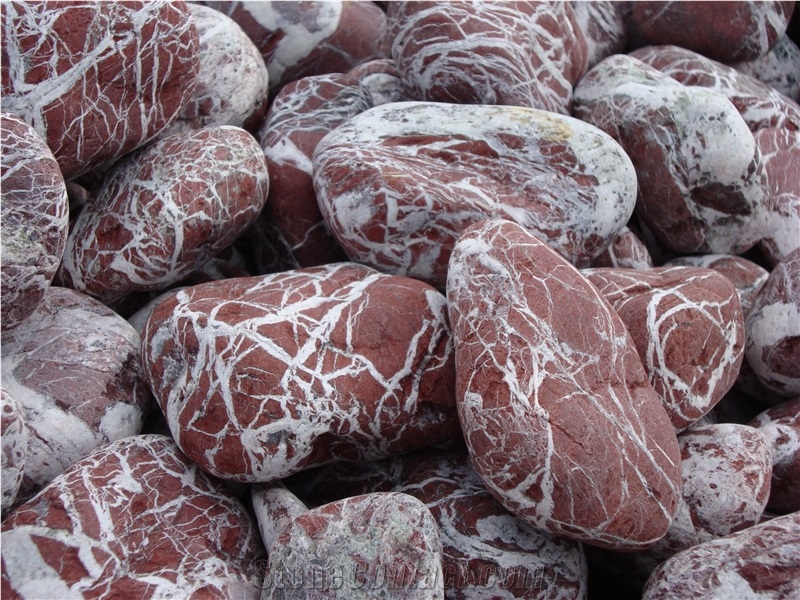 Eretria Red Marble Pebble Stone