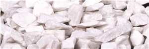 White Marble Marmoreal, White Marble Chips, Thassos Crystallina White Marble Pebble, Gravel
