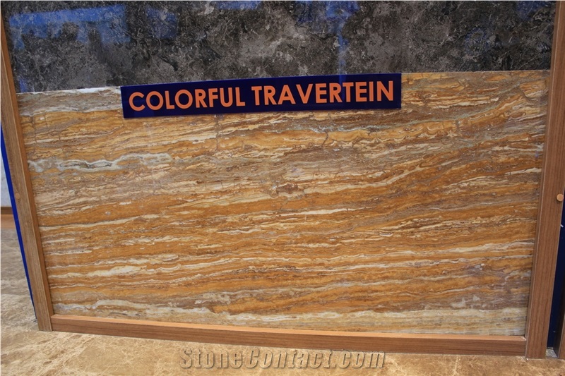 Colorful Travertine Slabs