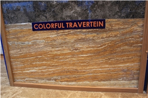 Colorful Travertine Slabs