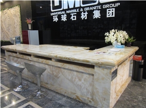 Counter Top, Dream Sky Yellow Marble Tabletops