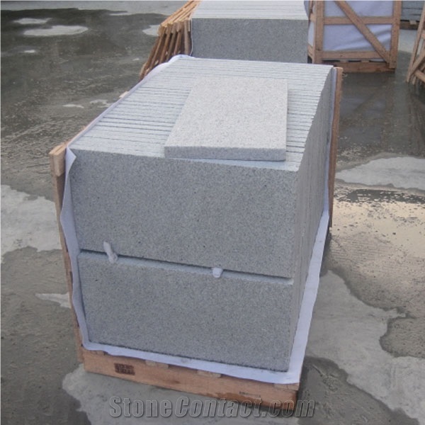 Flamed G603 China Gery Granite Tiles, China Grey Granite