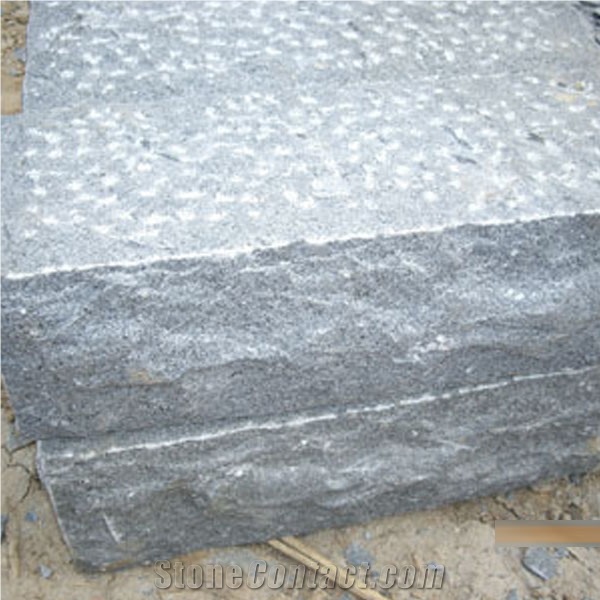 G654 Granite Chiseled and Split Wall Stone, G654 Black Granite Wall