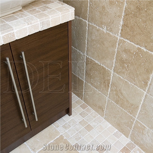 Ivory Travertine Wall & Floor Tiles, Beige Travertine Wall Covering Tiles