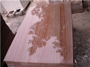 Sandstone Tiles Slabs, China Pink Sandstone