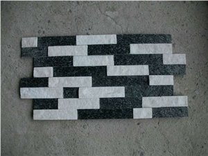 China Hebei Slate, Quartzite Cultured Stone Tiles, &black Quartz White Quartzite Cultured Stone