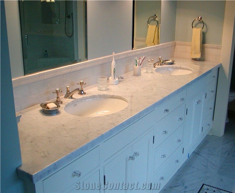 White Marble Vanitytops/Bath Tops