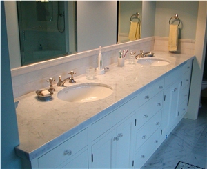 White Marble Vanitytops/Bath Tops