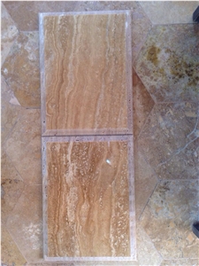 Polished and Pillow Edge Beige Travertine Tiles, Armenia Beige Travertine Tiles