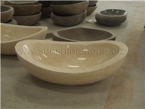 Beige Marble Sinks, Basin