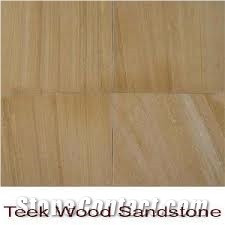 Teak Wood Sandstone Tiles, Slabs