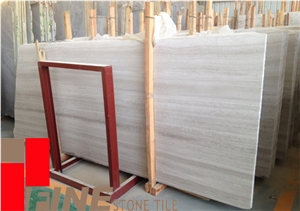 Wood Grain Vein Cut Marble Slabs,White Wooden Marble Tiles & Slab