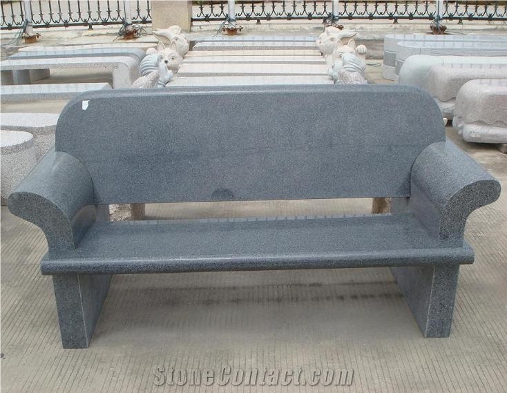Dark Grey Granite Chair,g654 Granite Bench